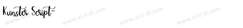 Kunster Script字体转换